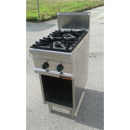 CUCINA GAS PROFESSIONALE DUE FUOCHI